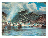 Honolulu Harbor 1850 - Fine Art Prints & Posters
