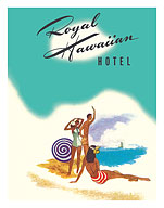 Royal Hawaiian Hotel - Honolulu, Hawaii - c. 1953 - Giclée Art Prints & Posters