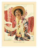 Hawaiian Lei Maker c. 1941 - Fine Art Prints & Posters
