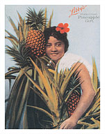 Libby's Hawaiian Pineapple Girl - Giclée Art Prints & Posters