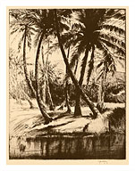 Kauai Coconuts - Vintage Menu Cover for Kauai Inn, Hawaii - Fine Art Prints & Posters