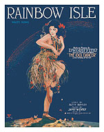 Rainbow Isle Song - Featured Theme Song in D.W. Griffith's Film The Idol Dancer - Fine Art Prints & Posters