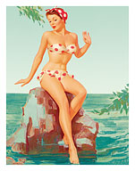 Polka Dot Bikini - c. 1940's - Fine Art Prints & Posters