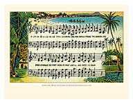 Aloha ‘Oe (Farewell to Thee) Lyrics - Composed by Queen Liliuokalani - c. 1926 - Fine Art Prints & Posters