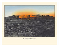 Kilauea Volcano, Hawaii - Active Lava Field - c. 1930's - Giclée Art Prints & Posters