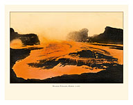 Kilauea Volcano - Big Island, Hawaii - Pele, Fire Goddess - Lava Flow - c. 1920 - Fine Art Prints & Posters