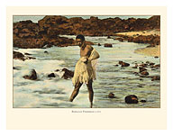 Hawaiian Net Fisherman (Lawai'a) - c. 1912 - Giclée Art Prints & Posters