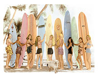 Hawaiian Surfer Girls - Fine Art Prints & Posters