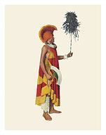 Hawaiian Chieftain (Ali'i) of the Old Days - Fine Art Prints & Posters