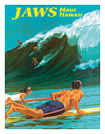 Jaws - Peahi, Maui, Hawaii - Big Wave Surfing - Giclée Art Prints & Posters