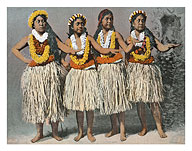 Hawaiian Hula Dancers - Fine Art Prints & Posters