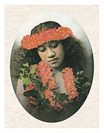 Portrait of Hawaiian Girl - Giclée Art Prints & Posters