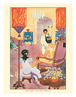 Visiting the Queen - Book Plate From Kimo, A Story of Hawaii - c. 1928 - Fine Art Prints & Posters