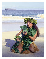 Patience, Hula Girl, Maui, Hawaii - Fine Art Prints & Posters
