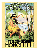 Mid Pacific Carnival, Honolulu, Hawaii, 1915 - Giclée Art Prints & Posters
