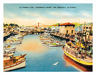 Fisherman's Wharf, San Francisco, California, USA - Fine Art Prints & Posters