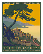 Paris - Lyon - Mediterranee Railway, Le Tour du Cap Corse - Fine Art Prints & Posters