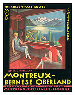 Montreux - Bernese Oberland Railway, Switzerland - Fine Art Prints & Posters