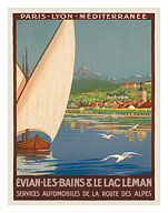 PLM Paris-Lyon-Mediterranee EVIAN LES BAINS, France - Fine Art Prints & Posters