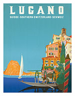 Swiss Italian Resort, Lugano, Switzerland - Fine Art Prints & Posters