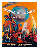 Pan American: Round the World by Clipper - Fine Art Prints & Posters