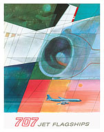 Boeing 707 Jet Flagships - c. 1957 - Fine Art Prints & Posters