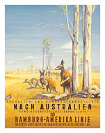 Hamburg America Line: Australian Outback - Giclée Art Prints & Posters