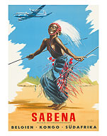 Sabena Airlines, Belgium - Congo - S.Africa - Fine Art Prints & Posters