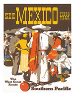 Southern Pacific Railroad: See Mexico This Year - Fine Art Prints & Posters