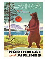 Alaska Northwest Orient Airlines - Fine Art Prints & Posters
