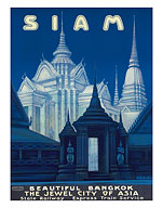 Siam - Beautiful Bangkok, The Jewel City of Asia - Thailand - Fine Art Prints & Posters