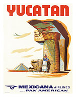 Mexicana Airlines via Pan American: Yucatan - Fine Art Prints & Posters