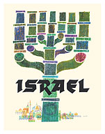 Israel - Menorah - c. 1960 - Fine Art Prints & Posters