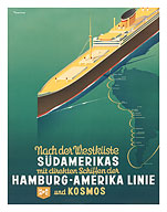Hamburg America Line: HAPAG Nach der Westkuste Sudamerikas - Fine Art Prints & Posters