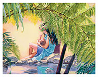 Hawaiian Mother and Child (Ka Makuahine Hawai‘i A Me Ke Keiki) - Fine Art Prints & Posters