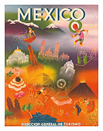Direccion General de Turismo: Mexico - Fine Art Prints & Posters