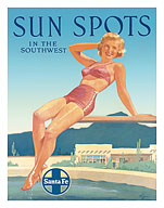 Santa Fe Railroad: Sun Spots in the Southwest - Fine Art Prints & Posters