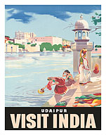 Lake Udaipur: Visit India - Fine Art Prints & Posters