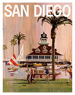 San Diego, California - Bluewater Boathouse, Coronado - c. 1970 - Giclée Art Prints & Posters