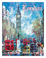 Delta Air Lines - London Big Ben - Fine Art Prints & Posters