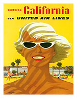 Southern California via United Airlines - Fine Art Prints & Posters