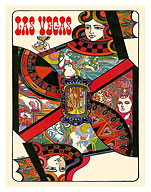 Las Vegas, Nevada - Queen Playing Card - c. 1960's - Fine Art Prints & Posters