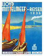 Lloyd Mittelmeer-Reisen - Fine Art Prints & Posters