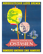 Hamburg America Line, Ostasien - Giclée Art Prints & Posters