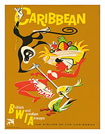 BWIA Caribbean, Limbo - British West Indian Airways - Fine Art Prints & Posters