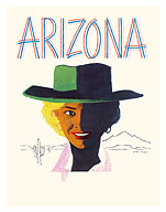 Arizona - Cowgirl - c. 1955 - Fine Art Prints & Posters