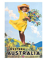 Western Australia, Flower Girl - Fine Art Prints & Posters