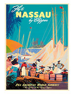 Pan American Nassau Bahamas by Clipper - Fine Art Prints & Posters