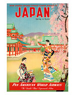 Pan Am Japan, Spring in Kyoto - Geishas - Fine Art Prints & Posters