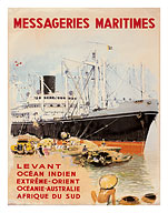 Messageries Maritime - Giclée Art Prints & Posters